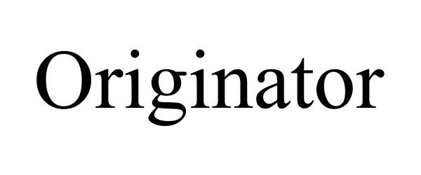 Trademark Logo ORIGINATOR