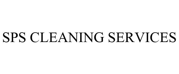 Trademark Logo SPS CLEANING SERVICES