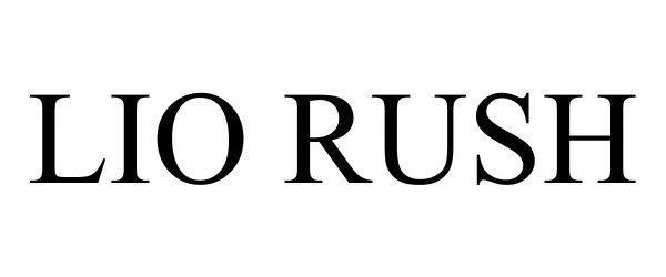 Trademark Logo LIO RUSH