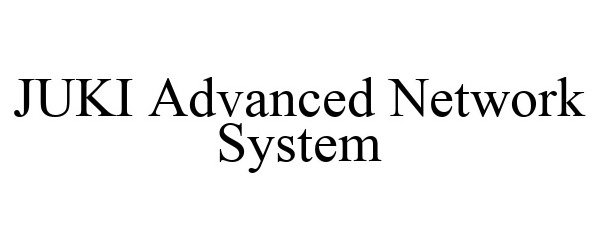  JUKI ADVANCED NETWORK SYSTEM