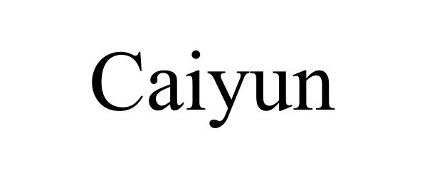 Trademark Logo CAIYUN
