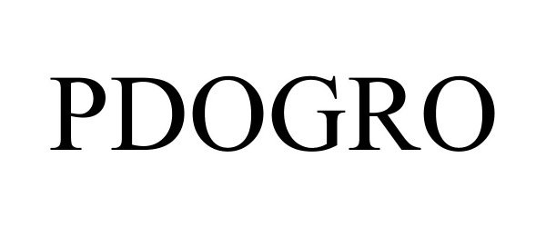 Trademark Logo PDOGRO