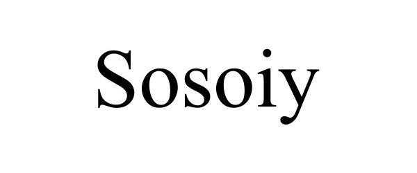 Trademark Logo SOSOIY