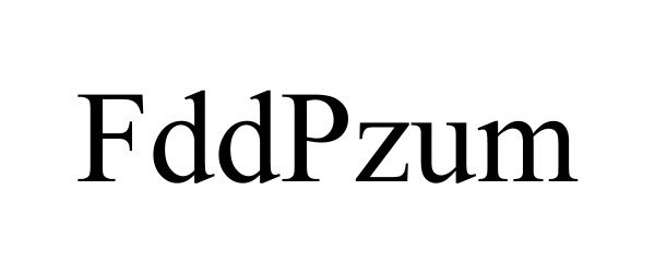 Trademark Logo FDDPZUM