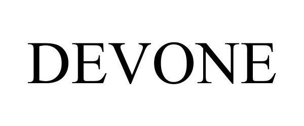 Trademark Logo DEVONE