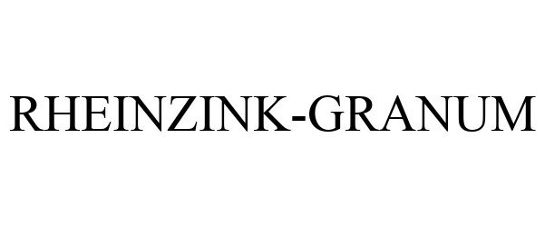 Trademark Logo RHEINZINK-GRANUM