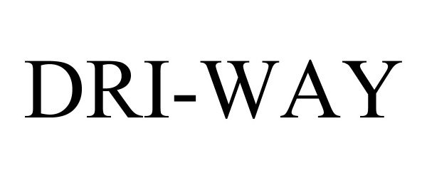  DRI-WAY