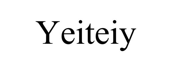 Trademark Logo YEITEIY