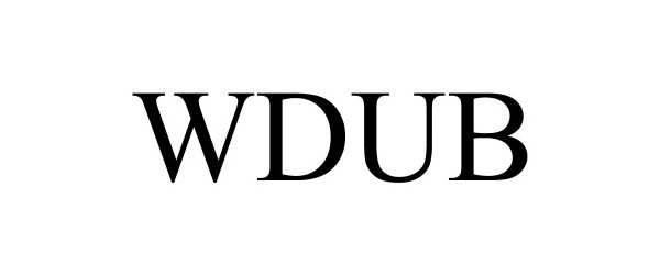 Trademark Logo WDUB