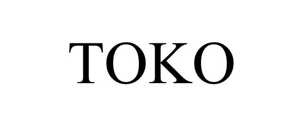 Trademark Logo TOKO