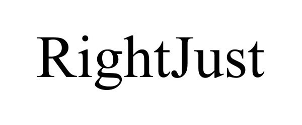Trademark Logo RIGHTJUST