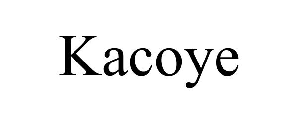 Trademark Logo KACOYE