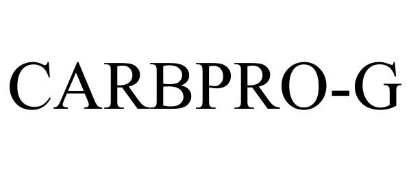 Trademark Logo CARBPRO-G