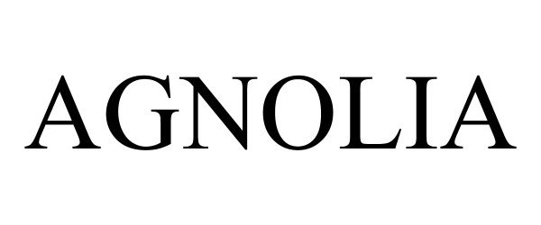 Trademark Logo AGNOLIA