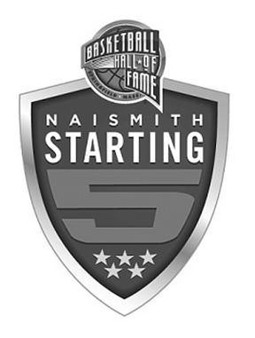  BASKETBALL HALL OF FAME SPRINGFIELD MASS NAISMITH STARTING 5