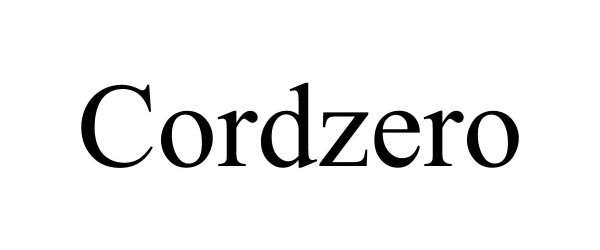 Trademark Logo CORDZERO