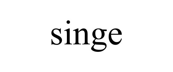 Trademark Logo SINGE