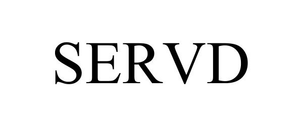 Trademark Logo SERVD