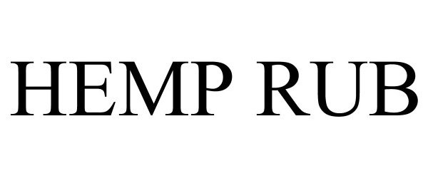 Trademark Logo HEMP RUB