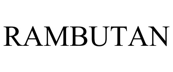 Trademark Logo RAMBUTAN