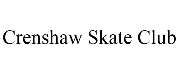  CRENSHAW SKATE CLUB