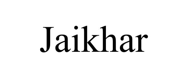 Trademark Logo JAIKHAR