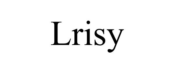 Trademark Logo LRISY