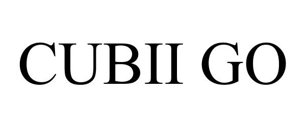 Trademark Logo CUBII GO