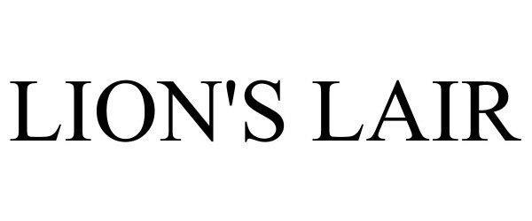 Trademark Logo LION'S LAIR