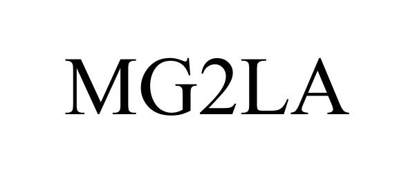 Trademark Logo MG2LA