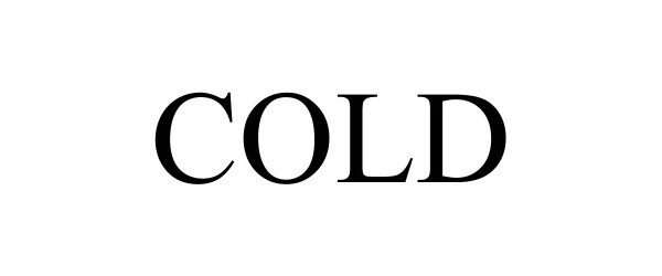 Trademark Logo COLD
