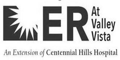 Trademark Logo ER AT VALLEY VISTA AN EXTENSION OF CENTENNIAL HILLS HOSPITAL