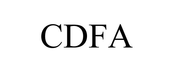 Trademark Logo CDFA
