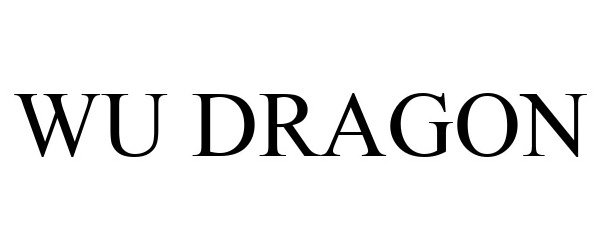 Trademark Logo WU DRAGON