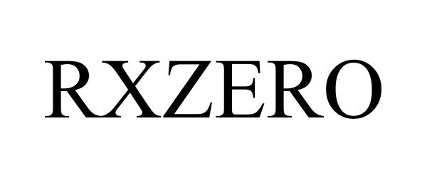Trademark Logo RXZERO