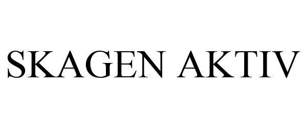 Trademark Logo SKAGEN AKTIV