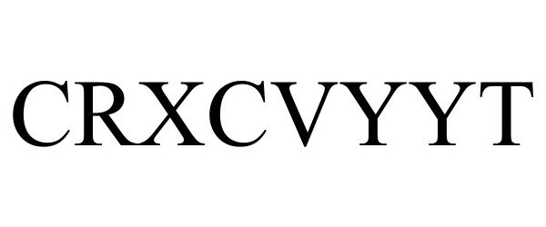 Trademark Logo CRXCVYYT