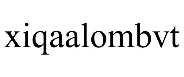 Trademark Logo XIQAALOMBVT