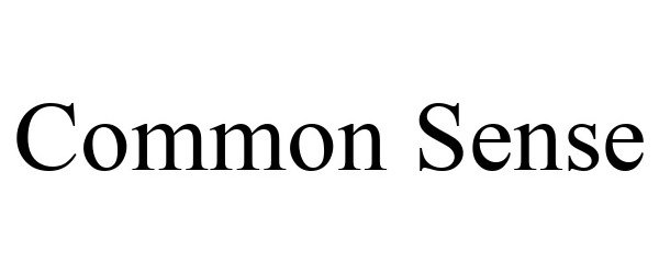 Trademark Logo COMMON SENSE