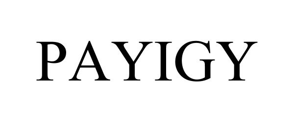 Trademark Logo PAYIGY