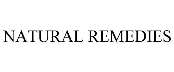 Trademark Logo NATURAL REMEDIES