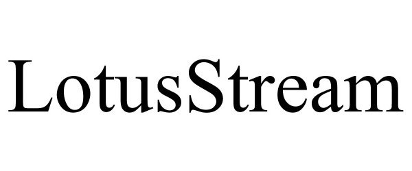 Trademark Logo LOTUSSTREAM