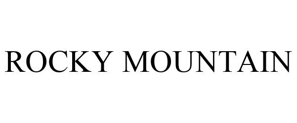 Trademark Logo ROCKY MOUNTAIN