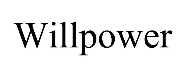 Trademark Logo WILLPOWER