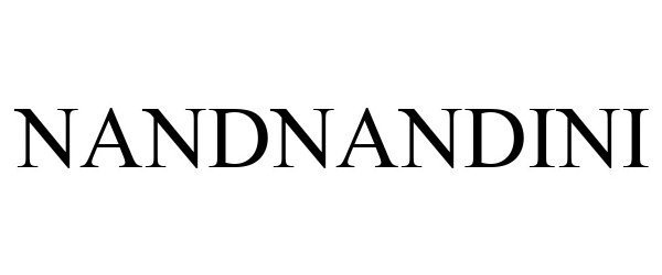 Trademark Logo NANDNANDINI