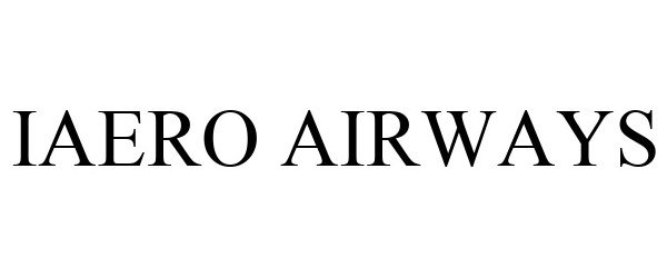  IAERO AIRWAYS