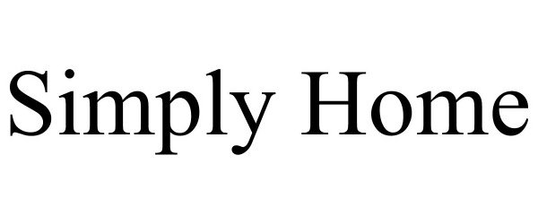 Trademark Logo SIMPLY HOME