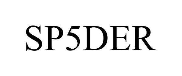 Trademark Logo SP5DER