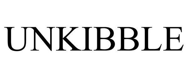Trademark Logo UNKIBBLE