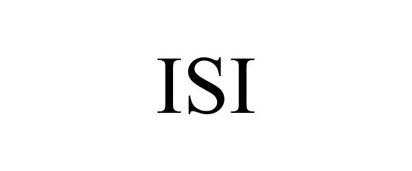 Trademark Logo ISI